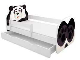 lozko-dzieciece-160x80-szuflada-materac-panda