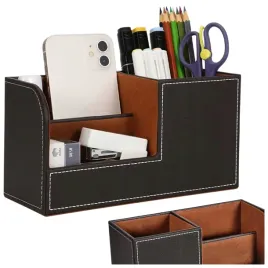 skorzany-organizer-na-biurko-przybornik-biurowy-wielofunkcyjny-pojemnik