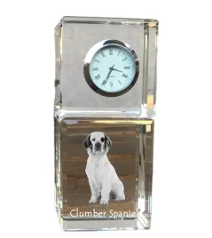 clumber-spaniel-krysztalowy-zegarek-ze-zdjeciem-zdjecie-psa-w-krysztale