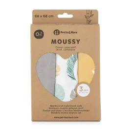 pielucha-muslinowa-3-sztuki-petiteandmars-moussy-ochre-leaves-68cm-x-68cm