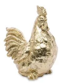 figurka-zlota-kura-kogucik-frezowana-figura-retro-prezent-wielkanoc