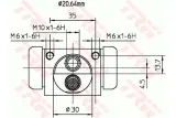 cylinderek-hamulcowy-trw-bwf318-numer-katalogowy-czesci-bwf318
