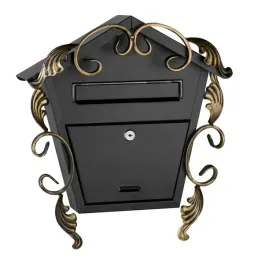 skrzynka-na-listy-z-daszkiem-375-400-70mm-czarno-zlota-ozdobna