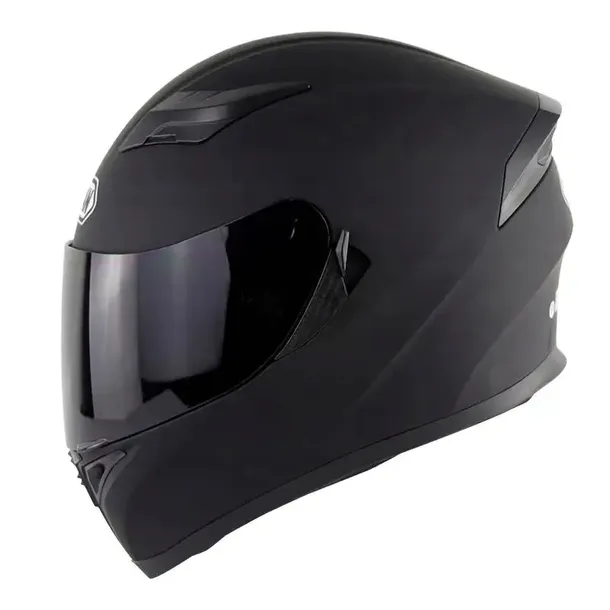 KASK SZCZĘKOWY MOTOCYKLOWY SKUTER QUAD CROSS ROLKI CZARNY MAT L
