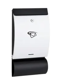 skrzynka-na-listy-pion-wypukla-z-gazetnikiem-470-250-65mm-czarno-biala-a4