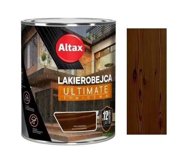 ALTAX LAKIEROBEJCA ŻYWICZNA ULTIMATE 12 LAT DO DREWNA PALISANDER 0.75L
