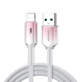 joyroom-kabel-s-a42-crystal-clear-series-3a-usb-a-lightning-12m-bialy