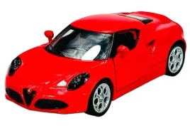 alfa-romeo-4c-czerwony-metalowy-model-samochodzik-kolekcjonerski-welly