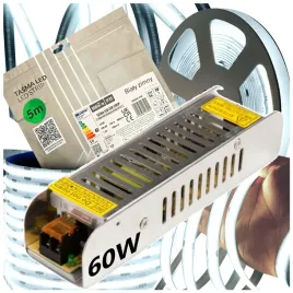 tasma-led-cob-5m-neon-z-zasilaczem-60w-biala-zimna-6000k-10w-m-zestaw-12v
