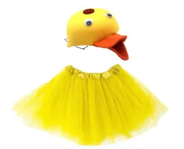 stroj-kaczka-czapka-filcowa-zolta-spodniczka-tutu-kaczatko