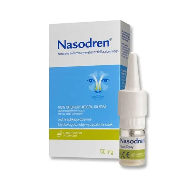 Nasodren - naturalny aerozol do nosa 50mg - zatoki