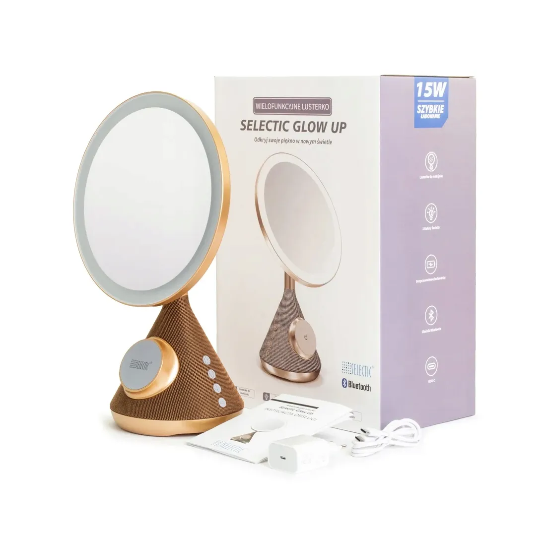 lusterko-do-makijazu-selectic-glow-up-stan-nowy