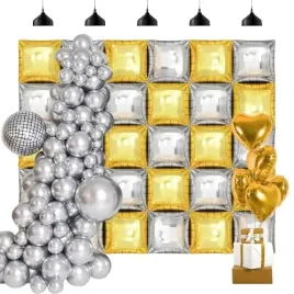 scianka-balonowa-tlo-srebrne-zlote-balony-foliowe-34x34-mega-zestaw