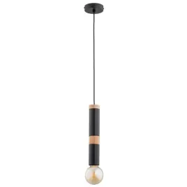 lampa-wiszaca-industrialna-punktowa-tuba-czarna-drewniana-nad-stol-bar-alfa