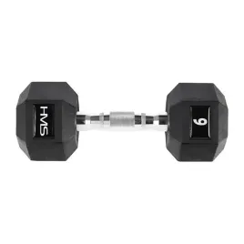 hex-pro-hantla-stalowa-gumowana-6-kg-hms-cwiczenia-fitness-silownia