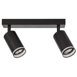 lampa-scienna-sufitowa-2-reflekotrki-nowoczesna-listwa-26-cm-czarna-polux