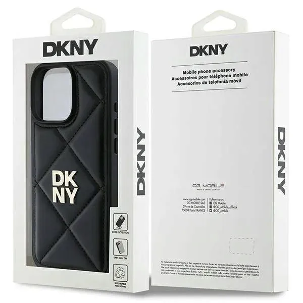 etui-dkny-quilted-stack-logo-na-iphone-16-pro-max-czarne-stan-nowy