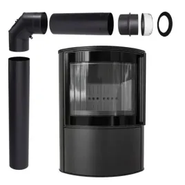 piec-stalowy-na-drewno-piecyk-koza-kominek-bjorn-8-kw-fi-150-czarny-zestaw