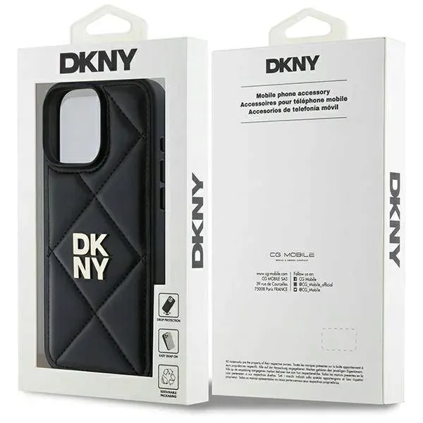 etui-dkny-quilted-stack-logo-na-iphone-16-pro-czarne-stan-nowy