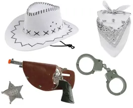 kostium-na-bal-kowboj-dzieciecy-kapelusz-bialy-bandama-pistolet-kabura