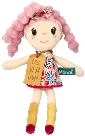 lalka-laura-laleczka-szmaciana-delikatna-lekka-rozowe-wlosy-sukienka