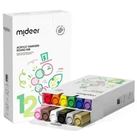 mideer-markery-flamastry-akrylowe-z-okragla-koncowka-12-kolorow