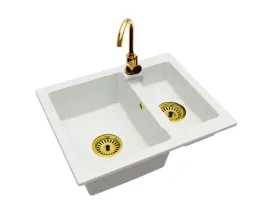 kuchenny-zlewozmywak-granitowy-15-komory-bateria-zloto