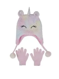 czapka-dziewczeca-zimowa-skechers-sgc6043-mult-sherpa-jednorozec-rozowa