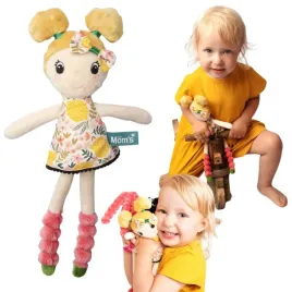 lalka-maja-laleczka-szmaciana-delikatna-blond-wlosy-kokardka-kolorowa