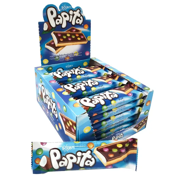 Papita Kokos Baton z Drażetkami 24 szt x 33 g