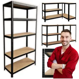 metalowy-regal-magazynowy-garazowy-180-cm-5-polek-kolor-czarny-piwnica-2w1