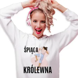 bluza-damska-biala-kaptur-prezent-dla-dziewczyny-zony-spiaca-krolewna-s