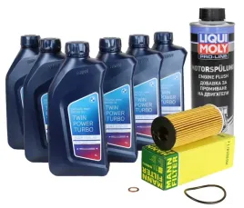 mann-filtr-oleju-6l-olej-oem-bmw-5w30-f20-f21-3-f30-5-f10-f11-18d-20d