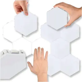 lampka-gamingowa-led-modulowa-dotykowa-zestaw-6-sztuk-zasilacz-hexagon