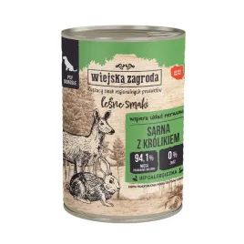 wiejska-zagroda-sarna-z-krolikiem-mokra-karma-dla-psa-lesne-smaki-6x400g