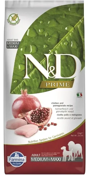 nandd-prime-chickenandpomegranate-medium-maxi-rodzaj-karmy-bezzbozowa-hipoalergiczna