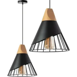 lampa-sufitowa-wiszaca-skandynawska-metal-drewno-czarna-app223