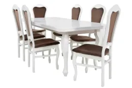 Zdjęcie produktu ZESTAW Stół 90x160/240 i 6 krzeseł LUDWIK