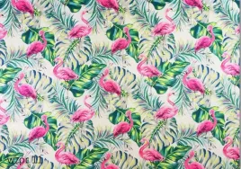 material-welur-velvet-liscie-monstera-flaming