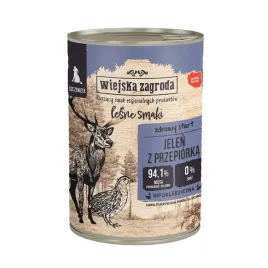 wiejska-zagroda-jelen-z-przepiorka-dla-szczeniat-mokra-karma-400g