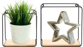 polka-scienna-wiszaca-do-salonu-metalowa-komplet