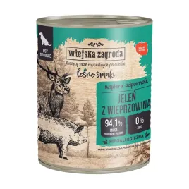 wiejska-zagroda-jelen-z-wieprzowina-mokra-karma-dla-psa-lesne-smaki-800g