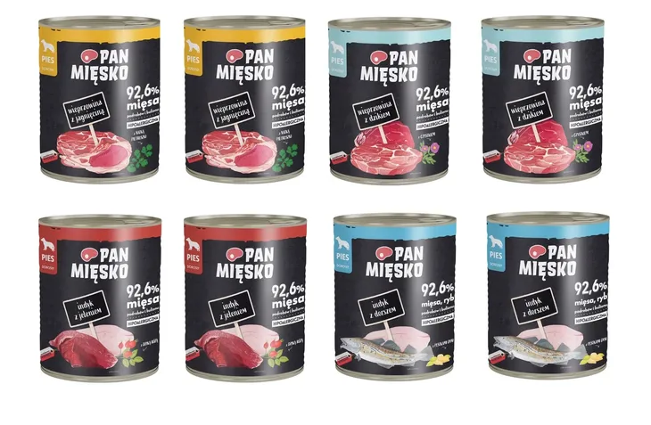 Karma Mokra Pan Mięsko mix smaków - 8 x 800g