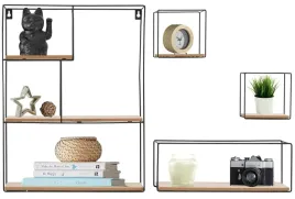 polka-scienna-wiszaca-do-salonu-metalowa-loft