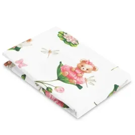 sensillo-przescieradlo-bawelniane-do-lozeczka-mis-w-kwiatach-60x120