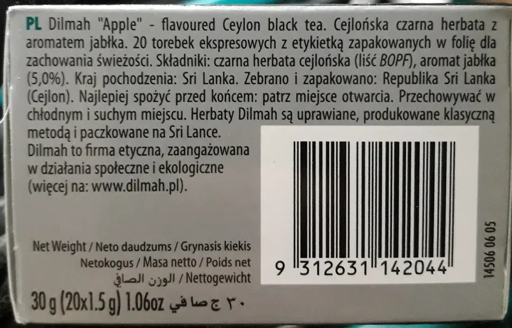 herbata-dilmah-apple-30g-marka-dilmah