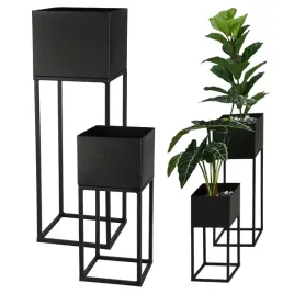 2x-metalowa-czarna-donica-kwietnik-loft-stojak-na-kwiaty-wysoki-58-cm