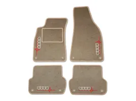 dywaniki-welurowe-audi-a6-c6-2006-2011-bezowe-4x-haft