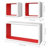 zestaw-bialo-czerwonych-polek-sciennych-lara-3x-stan-nowy