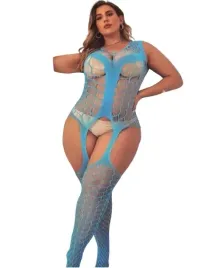 seksowna-bielizna-damska-typu-kabaretka-niebieska-plus-size-walentynki